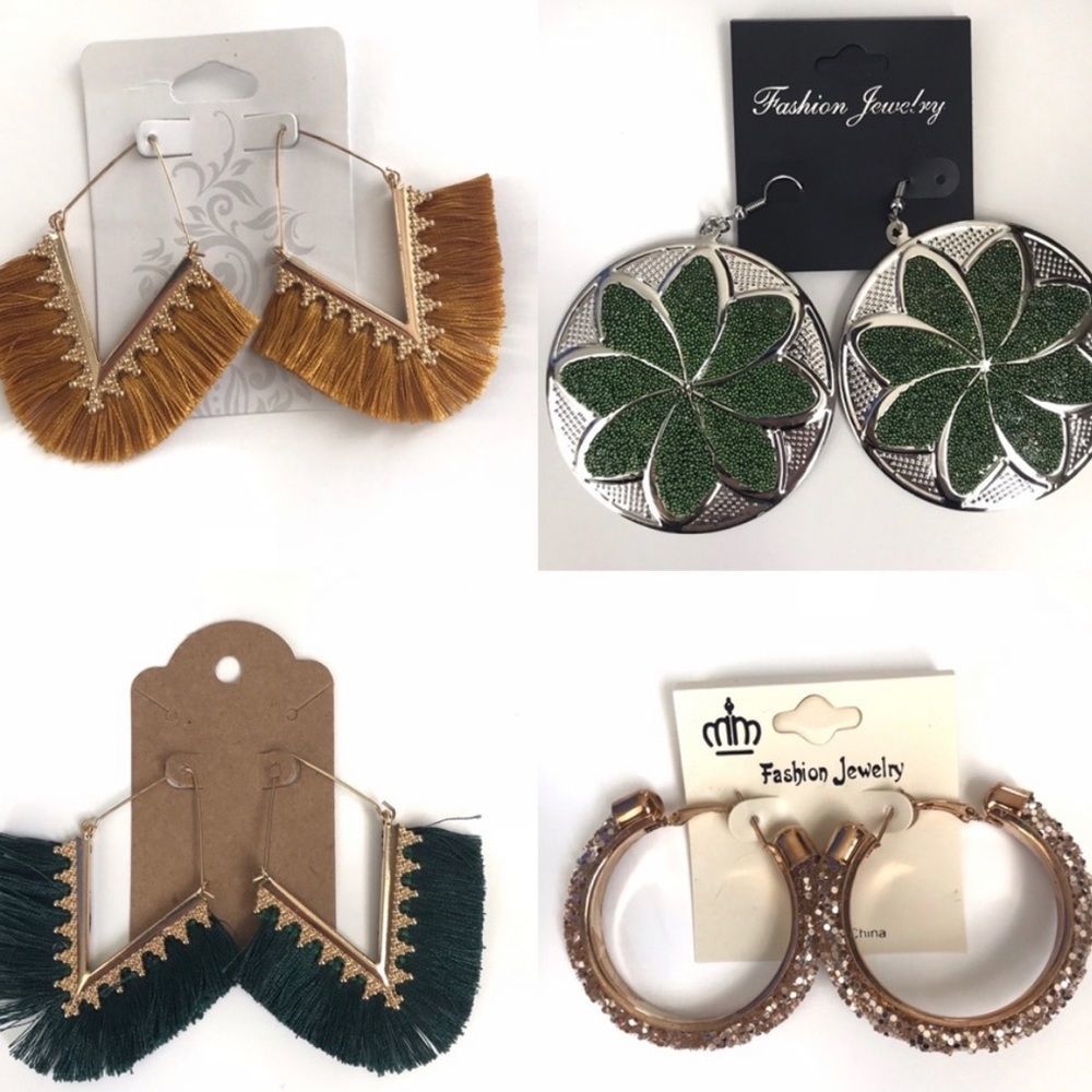 SALE! 4 Pairs Fashion Earrings